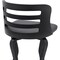 Armen Living Verne 30" Swivel Gray Faux Leather and Black Wood Bar Stool LCVRBABLGR30 - alternate 3